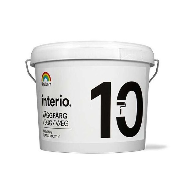 Interio 10 Vgmaling - Halvmat (10) - 9 liter
