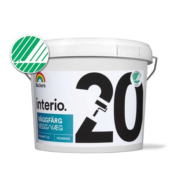 Interio 20 Vgmaling - Halvmat (20) - 9 liter